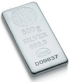 Nadir 500 Gram Zilverbaar