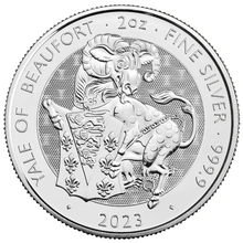 2023 Yale of Beaufort - Tudor Beasts 2 Ons Zilver Munt