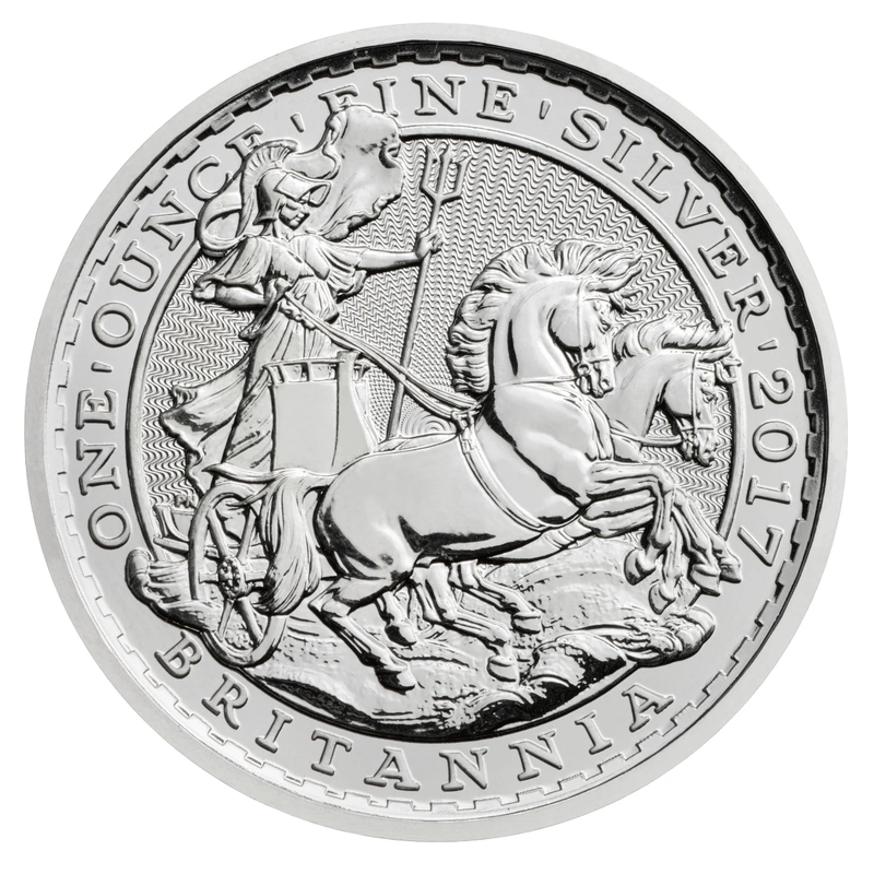 1997 - 2017 1oz Zilveren Britannia 20ste Verjaardag Chariot Design Munt