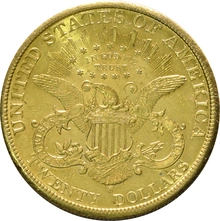1904 $20 Double Eagle Liberty Head Gold Coin, San Francisco