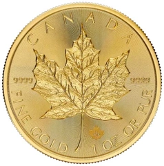 2024 1 troy ounce gouden Maple Leaf munt