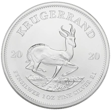 1 troy ounce zilveren Krugerrand munt - 2020