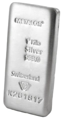 1 kilogram zilverbaren