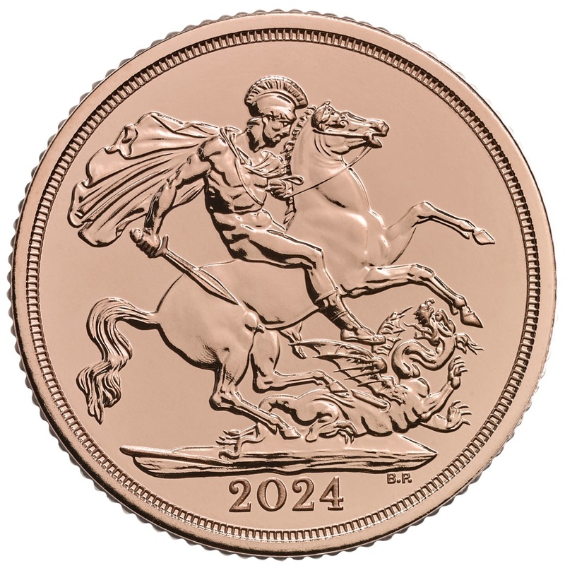 Gouden Sovereign munt - 2024