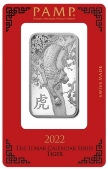 PAMP 2022 Year of the Tiger 1 Ons Zilverbaar