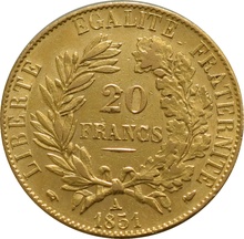 20 French Francs - Ceres