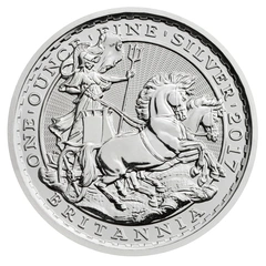 1997 - 2017 1 troy ounce zilveren Britannia munt 20ste Verjaardag Chariot Design