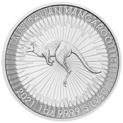 2021 1 troy ounce zilveren Kangaroo munt