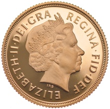1998 Gold Sovereign - Elizabeth II Fourth head - Proof No box