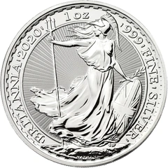 2020 1 troy ounce zilveren Britannia munt