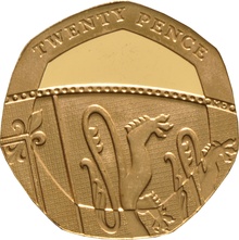 Gold Twenty Pence Piece