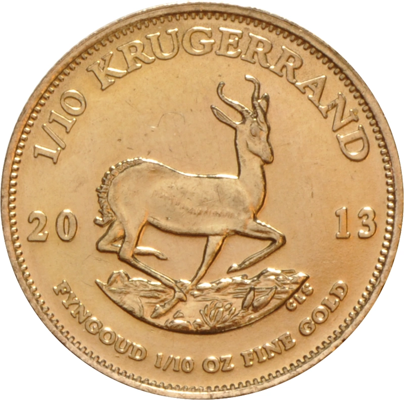 2013 1/10oz Krugerrand Gold Coin