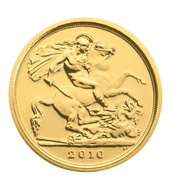 1/4 gouden Sovereign munten