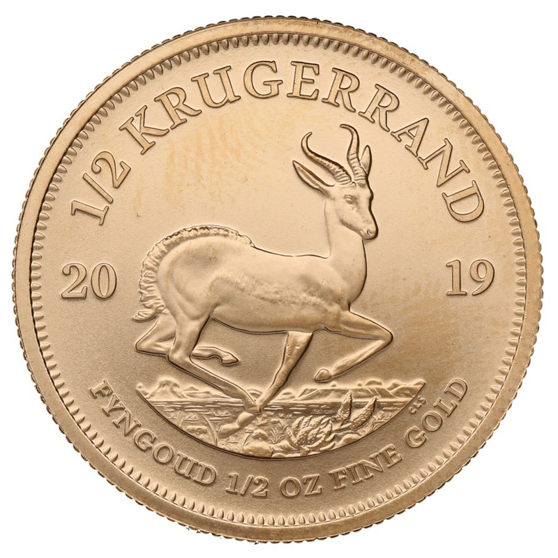 2019 Half Ounce Krugerrand Gold Coin