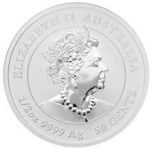 1/2 troy ounce zilveren Lunar munt - Muis - 2020