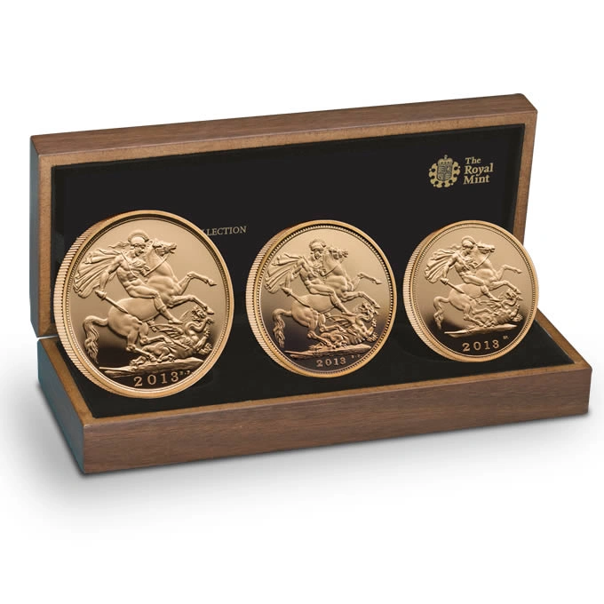 2013 Gold Proof Sovereign Three Coin Set