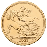 Gouden Sovereign munt - 2021