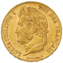 1840 20 Franse Francs - Louis-Philippe Laureaat hoofd - A