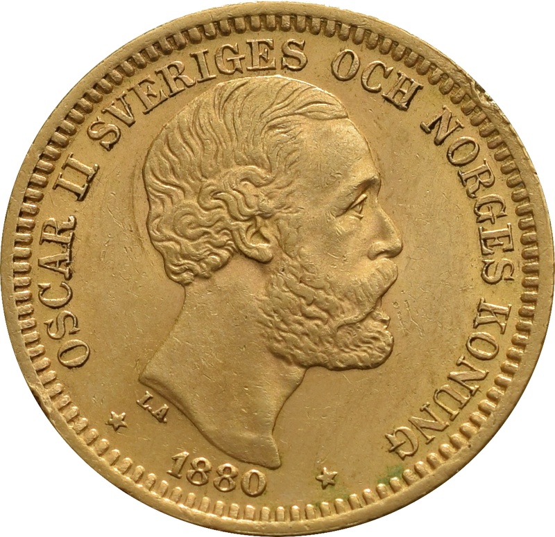 20 Kronor Swedish - Oskar II 1877 - 1899