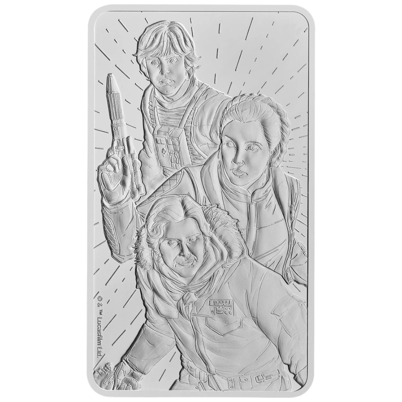 10oz Zilveren Staaf Star Wars Light Side