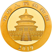 1 gram gouden Panda munt - 2019