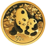 2024 3g Gouden Chinese Panda Munt