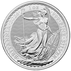 2026 1 troy ounce zilveren Britannia munt