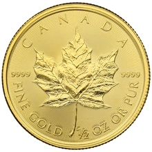 1/2 troy ounce gouden Maple Leaf munt - 2020