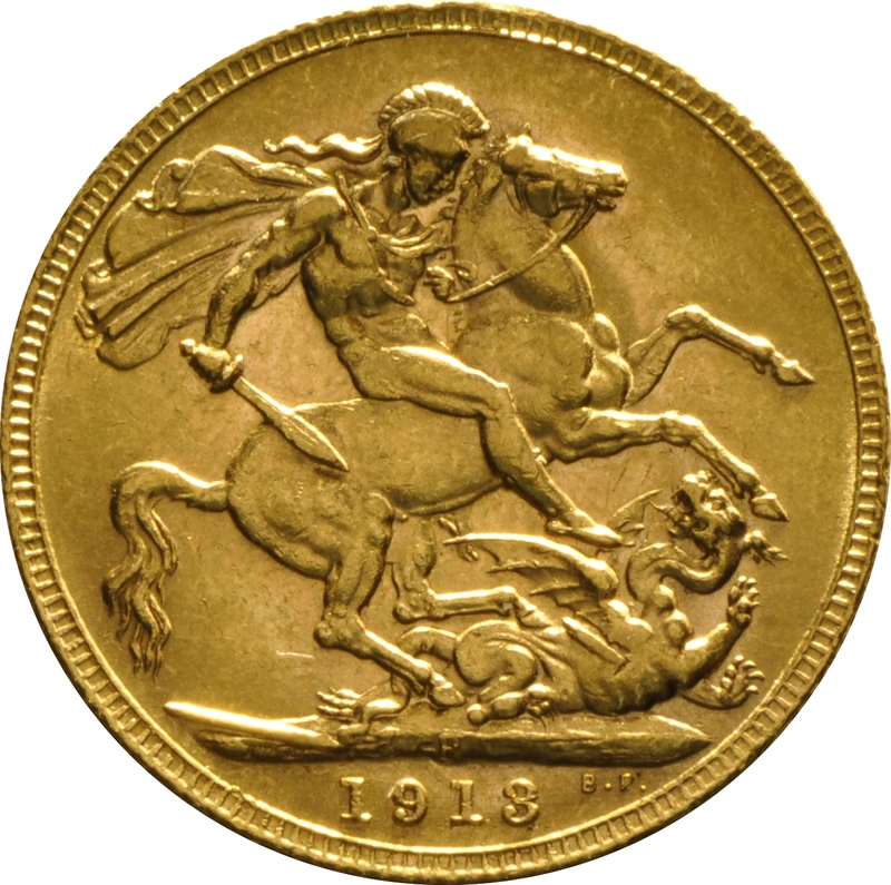 1913 Gold Sovereign Coin George V Perth