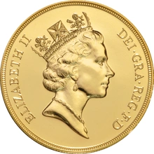 Brilliant Uncirculated Gold 1985 Five Pound Sovereign