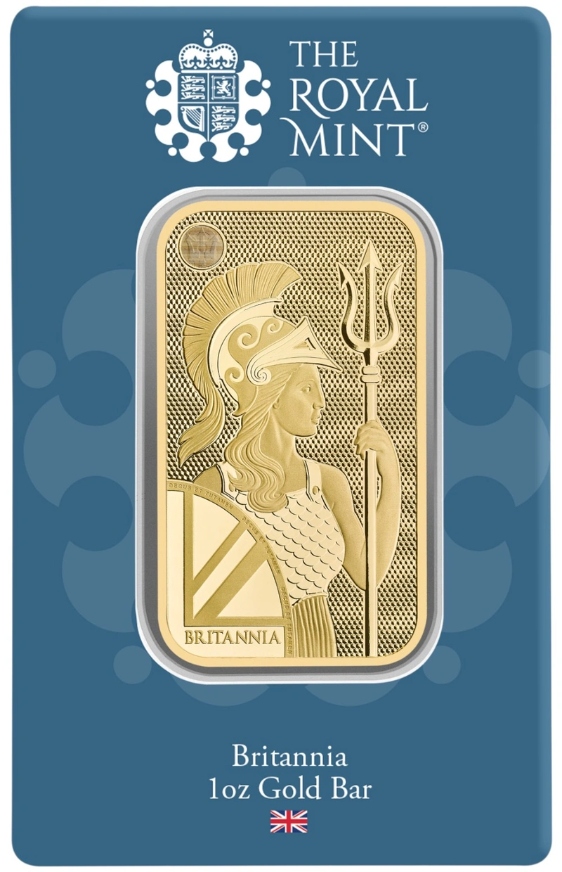 NIEUW 1oz Britannia geslagen goudbaar