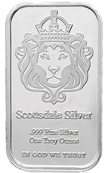 1 troy ounce zilverbaar - Grade B