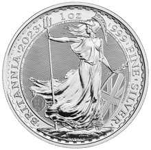 2023 Kroning Britannia Eén Ons Zilveren Munt