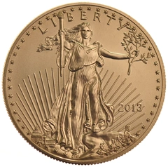 2013 1 troy ounce gouden American Eagle munt