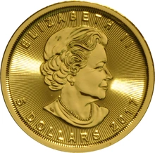 2017 Tenth Ounce Gold Canadian Maple