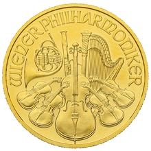 1/4 troy ounce gouden Philharmoniker munt - 2021
