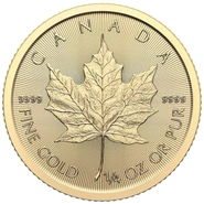2024 Kwart Ons Gouden Maple Munt