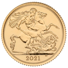 1/2 gouden Sovereign munt - 2021