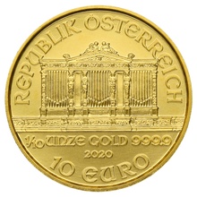 1/10 troy ounce gouden Philharmoniker munt - 2020