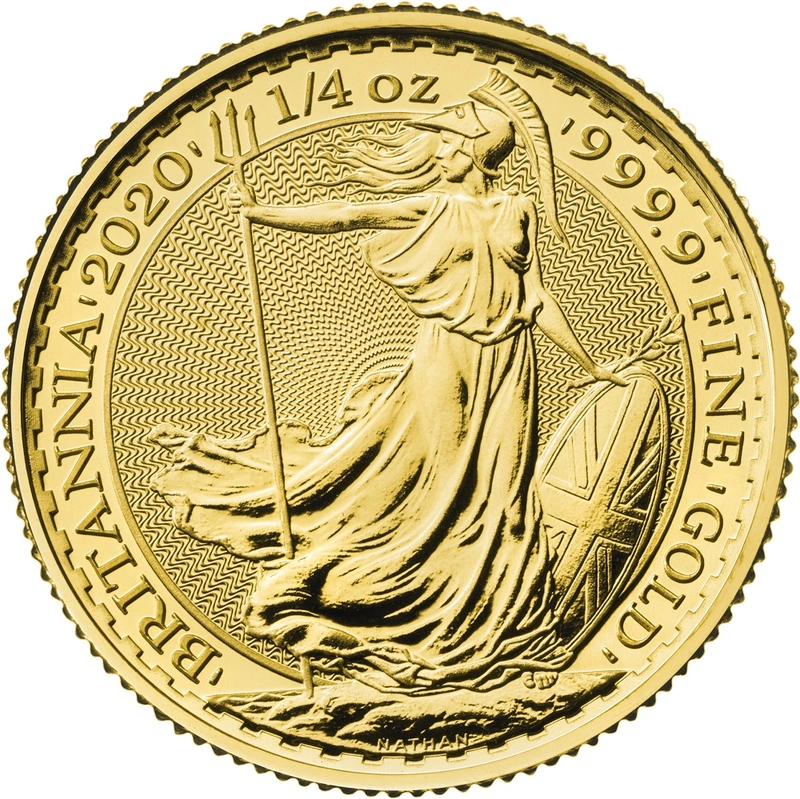 1/4 troy ounce gouden Britannia munt - 2020
