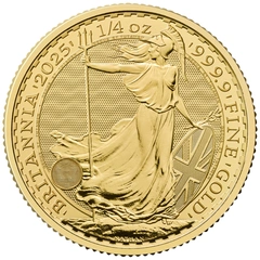 2025 1/4 troy ounce gouden Britannia munt