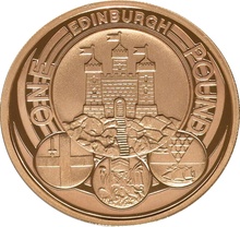 Gold Proof 2011 £1 Edinburgh