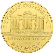 1 troy ounce gouden Philharmoniker munt - 2020
