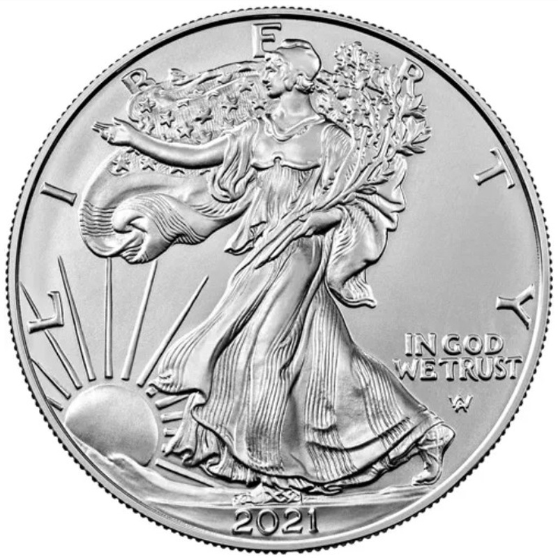 2021 1oz American Eagle Zilveren Munt Type II