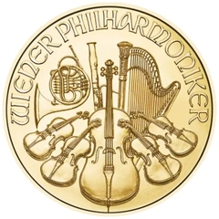 2025 1/10 troy ounce gouden Wiener Philharmoniker munt