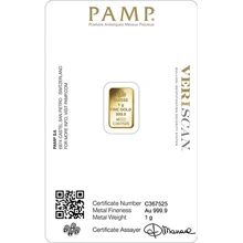 1 gram goudbaar - PAMP Suisse