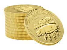 1 troy ounce gouden Lunar UK munt (varken) -2019