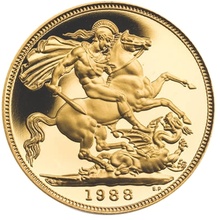 Gold Proof 1988 Sovereign Boxed