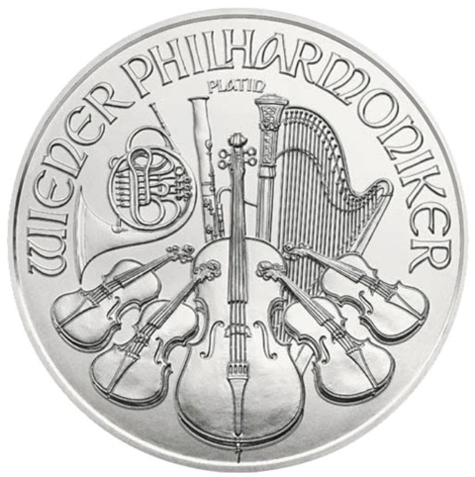 2022 1 Ons Oostenrijks Philharmonic Platina munt