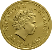 1999 1oz Gold Australian Lunar Year of the Rabbit